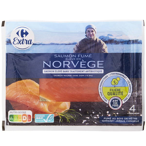 Saumon Fume Au Bois De Hetre De Norvege