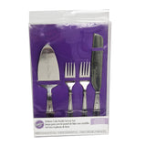DELUXE CAKE KNIFE SERVER SET 4 PIECES (#63889)