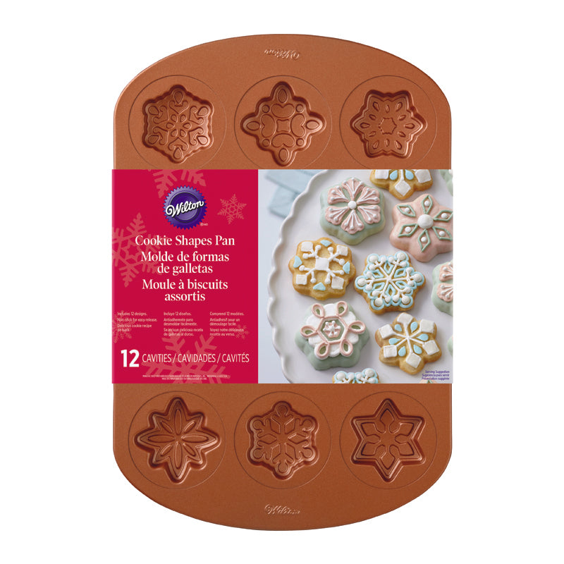 12-cavity snokwflake cookie silicone tray 2105-2502 (#65269)