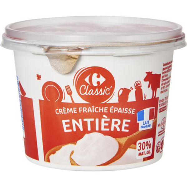 Creme Fraiche Epaisse Entiere 30% Mg