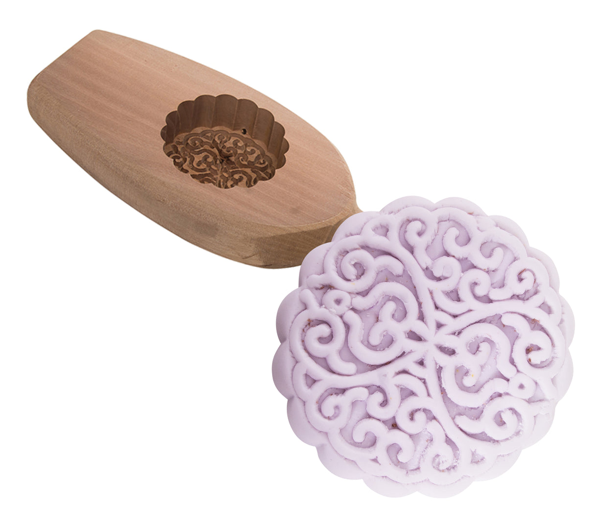 mooncake mould wooden round a (#66409)