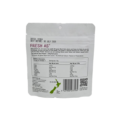 FREEZE DRIED PLUM POWDER 40G (#66653)