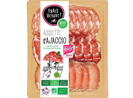 Lassiette Corse Bio Jambon Sec Au Poivre, Lonzo, Coppa