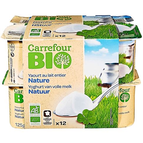 Yaourt Au Lait Entier Nature Bio