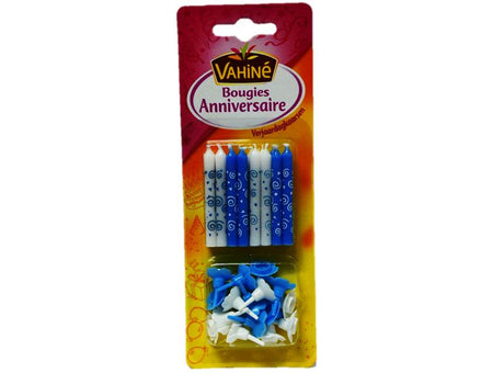 Bougies Anniversaire Bleues