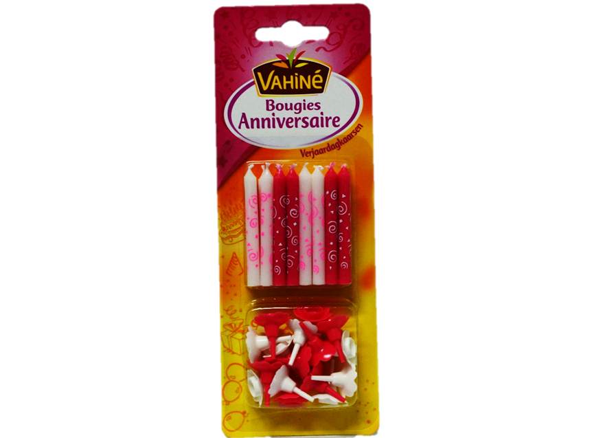 Bougies anniversaire Roses