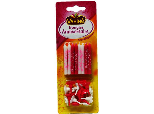 Bougies anniversaire Roses