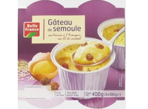 Gateau De Semoule Aux Raisins Secs A Larmagnac Sur Lit De Caramel