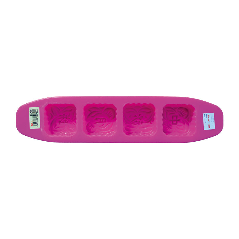 mooncake plastic mould square 4cav (#8730)