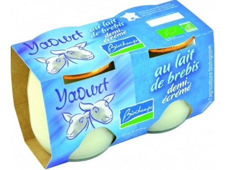 Yaourt Au Lait De Brebis 1/2 Ecreme Nature Bio
