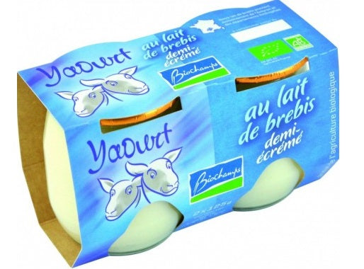 Yaourt Au Lait De Brebis 1/2 Ecreme Nature Bio