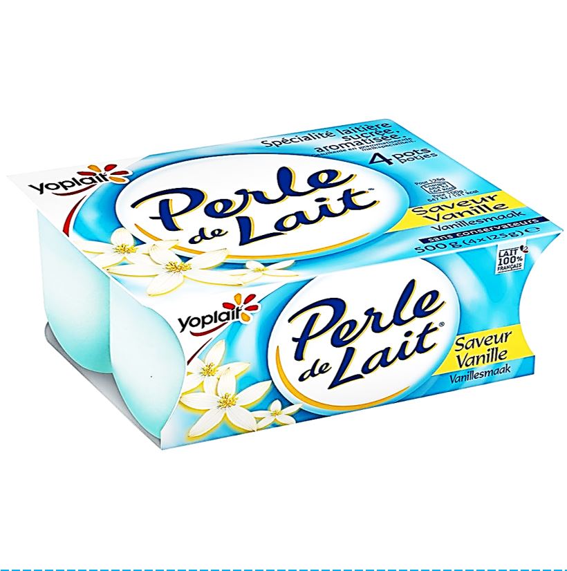 Perle De Lait, Yaourt Aromatise A La Vanille