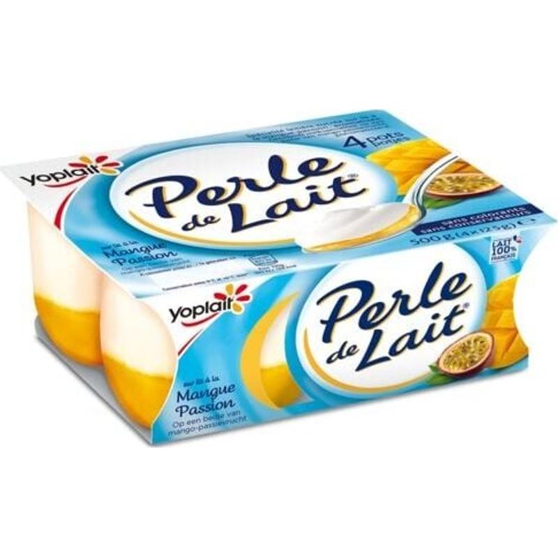 Perle De Lait Yaourt Sur Lit De Mangue Passion