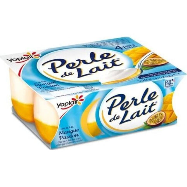 Perle De Lait Yaourt Sur Lit De Mangue Passion