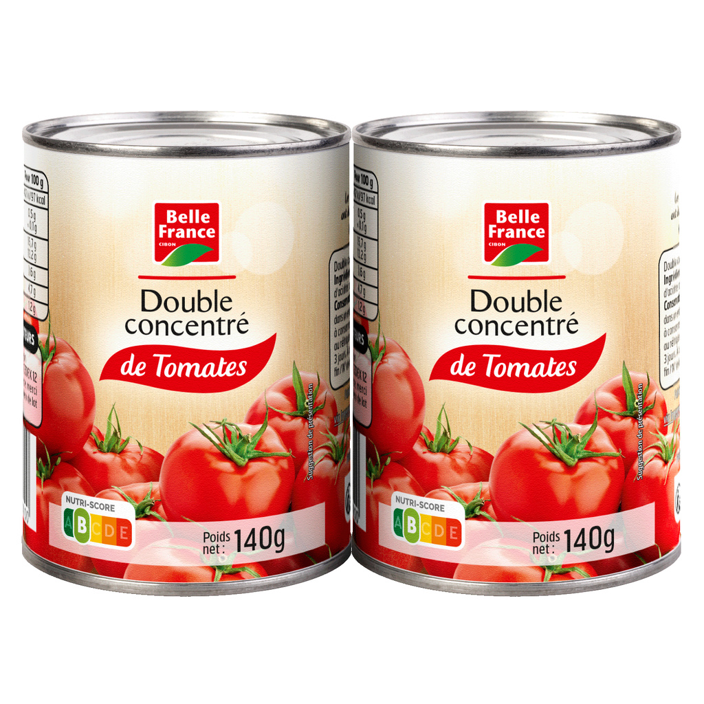 double concentrated tomato paste 2x140g (#117873)