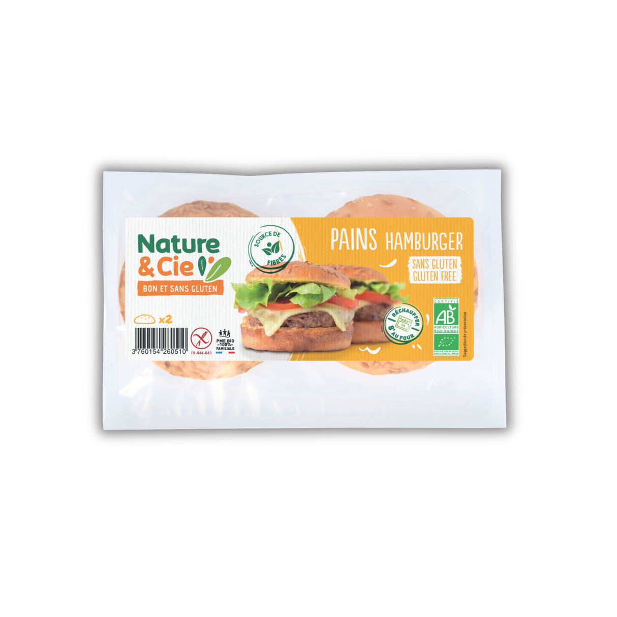BREAD ORG HAMBURGER BUNS 2PC (#125216)