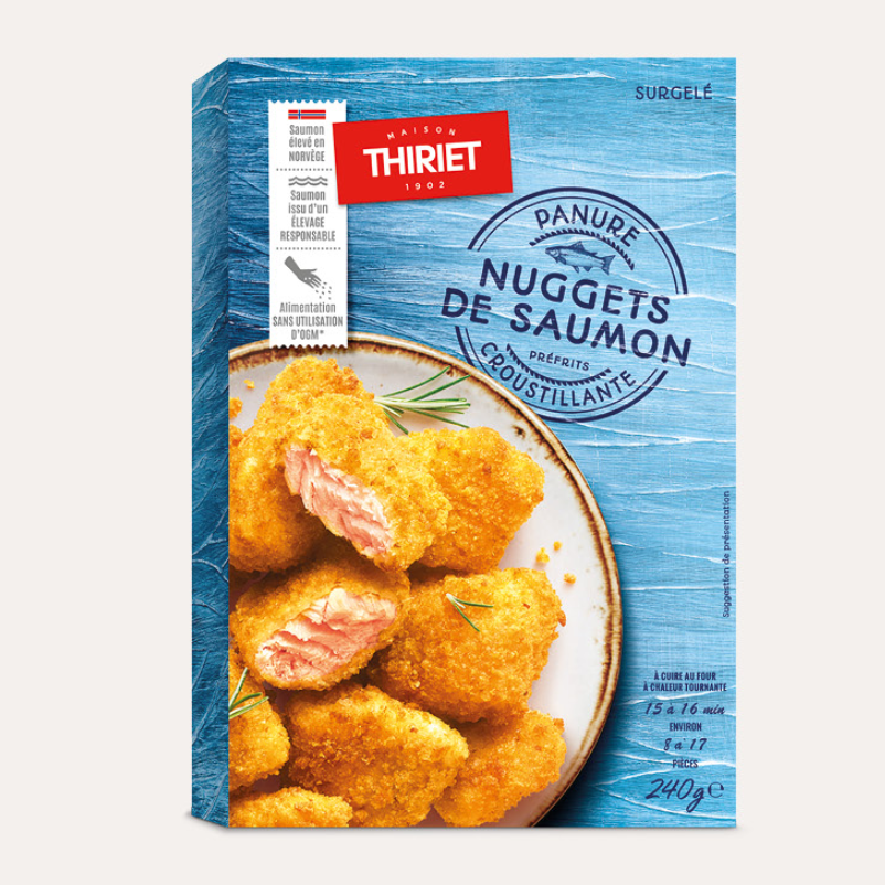BREADED SALMON NUGGETS 240G (#127649)