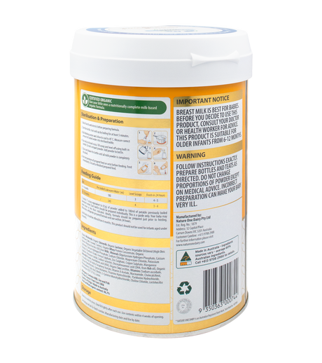 ORGANIC FOLLOW-ON FORMULA STEP 2 900G (6-12 MONTHS) (#128815)