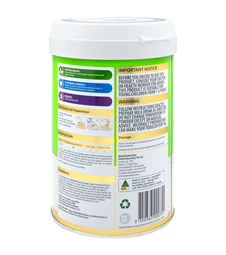 ORGANIC TODDLER NUTRITIOUS MILK DRINK STEP 3 900G (1-3 YEARS) (#128816)