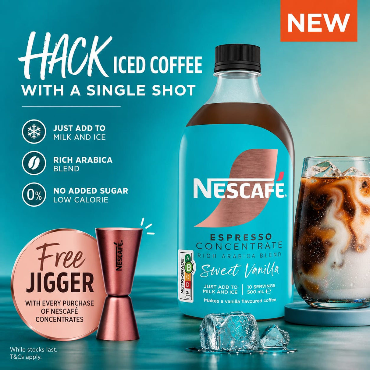 ESPRESSO CONCENTRATES SWEET VANILLA 500ML (#128140)