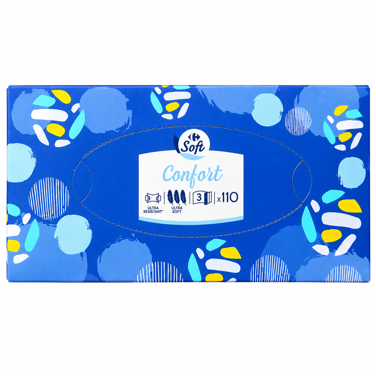 soft facial tissues box 110pc (#119616)