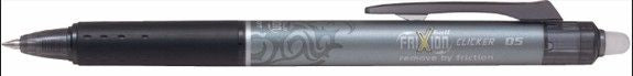 STN FRIXION BLACK PEN 0.5MM (#127610)