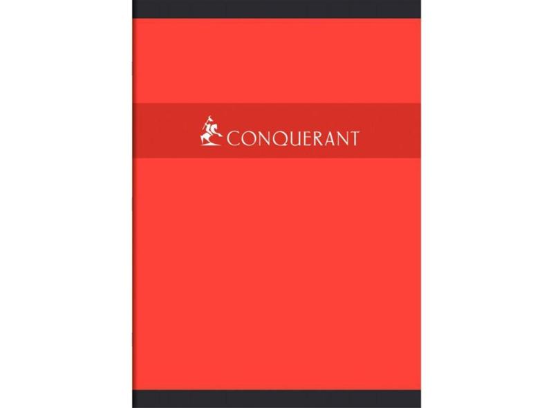 Conquerant Cahier piqué rouge, 96 pages, grands carreaux, 21x29.7cm, papier 70g 1pc