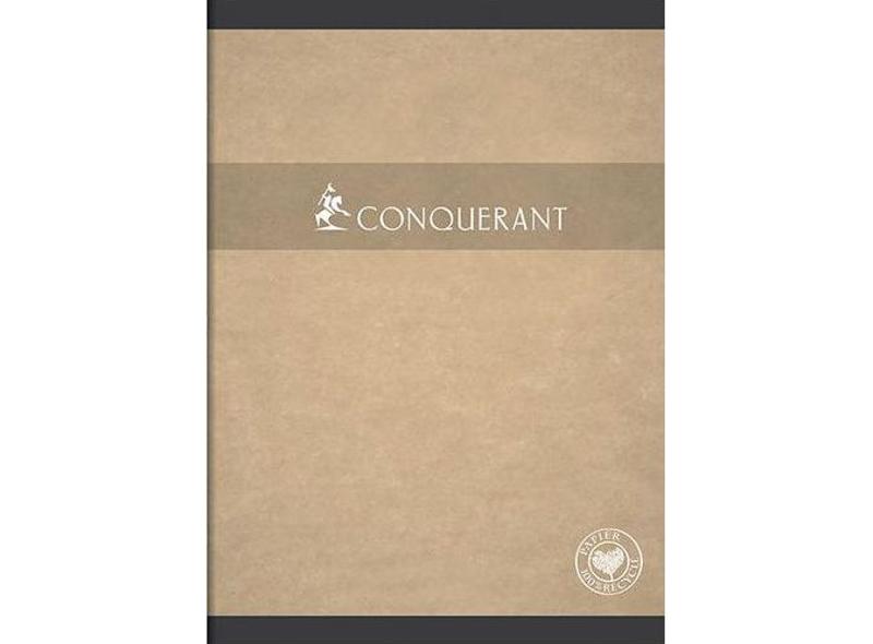 Conquerant NoteBook Yellow, 96 sheets, large grids, 21x29.7cm, 70g paper 1pc