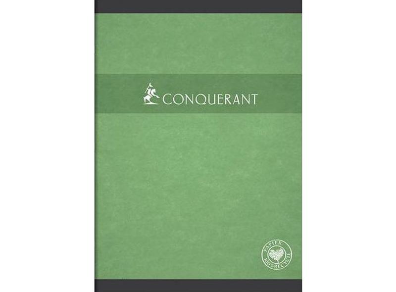 Conquerant Cahier piqué vert, 96 pages, grands carreaux, 21x29.7cm, papier 70g 1pc