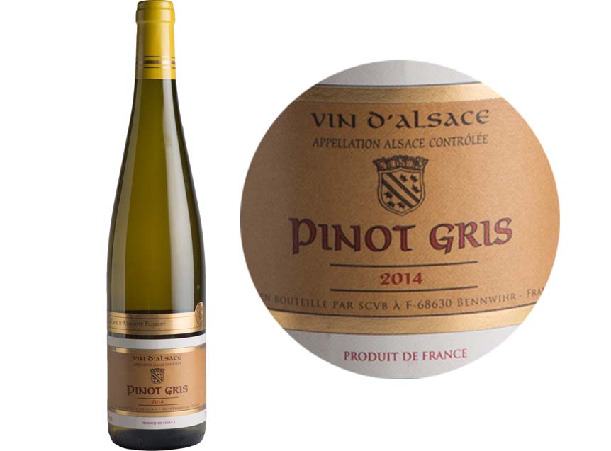 S&eacute;lection A. Florent Pinot Gris White Wine 2022 Bouteille 75cl