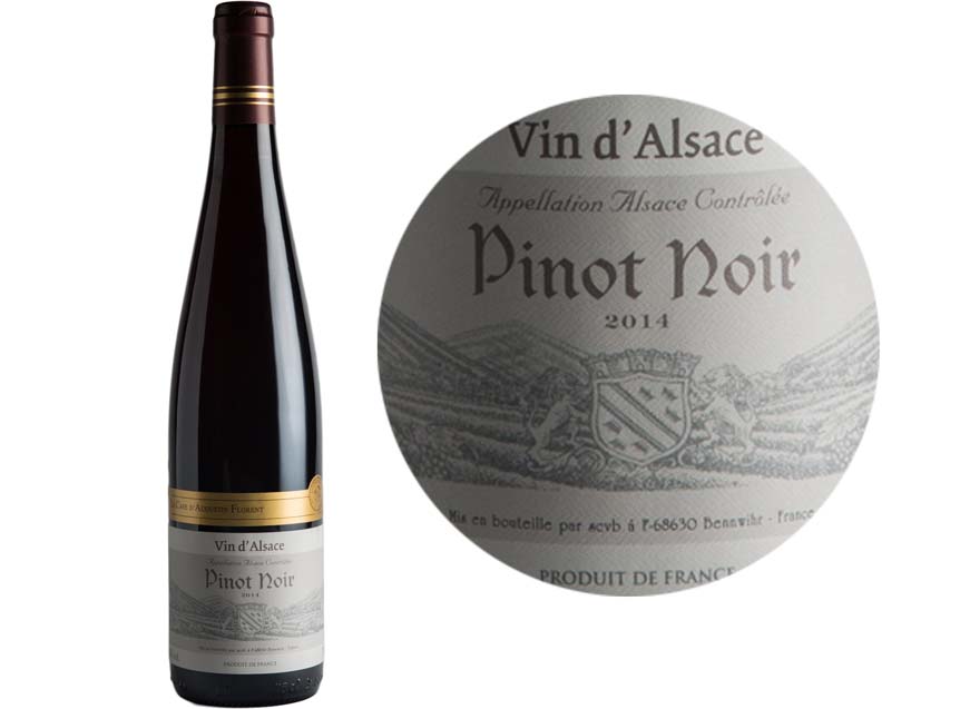 Sélection A. Florent Pinot noir rouge 2021-2022 Bouteille 75cl