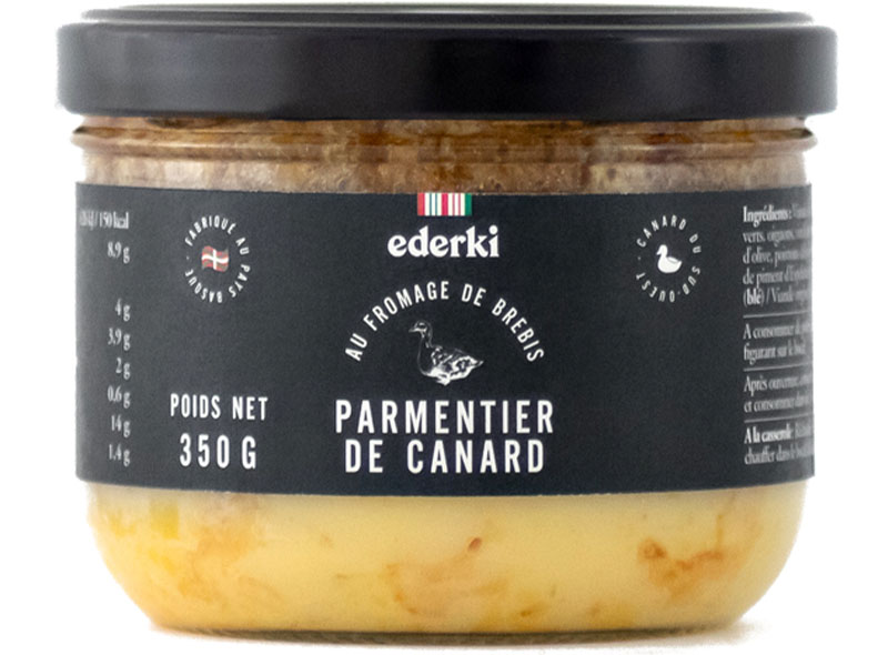 Ederki Parmentier de canard au fromage de brebis 350g