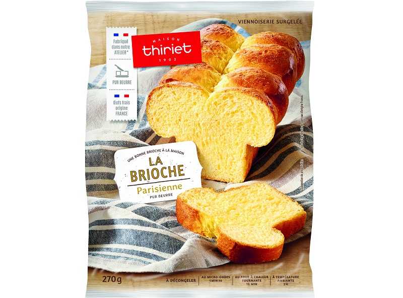 Maison Thiriet Brioche parisienne pur beurre 270g 5/8 parts