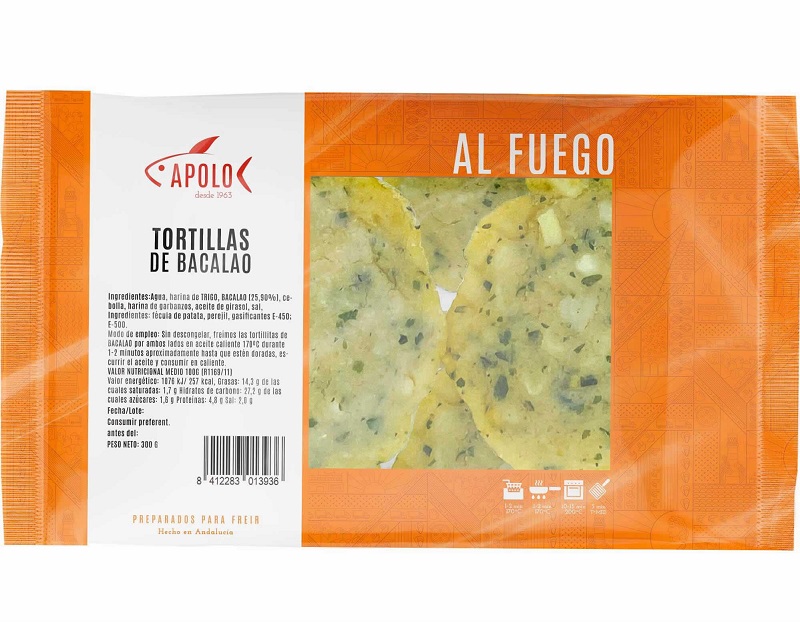 Mariscos Apolo Tortillitas de Bacalao Galettes à la morue 300g 10pce