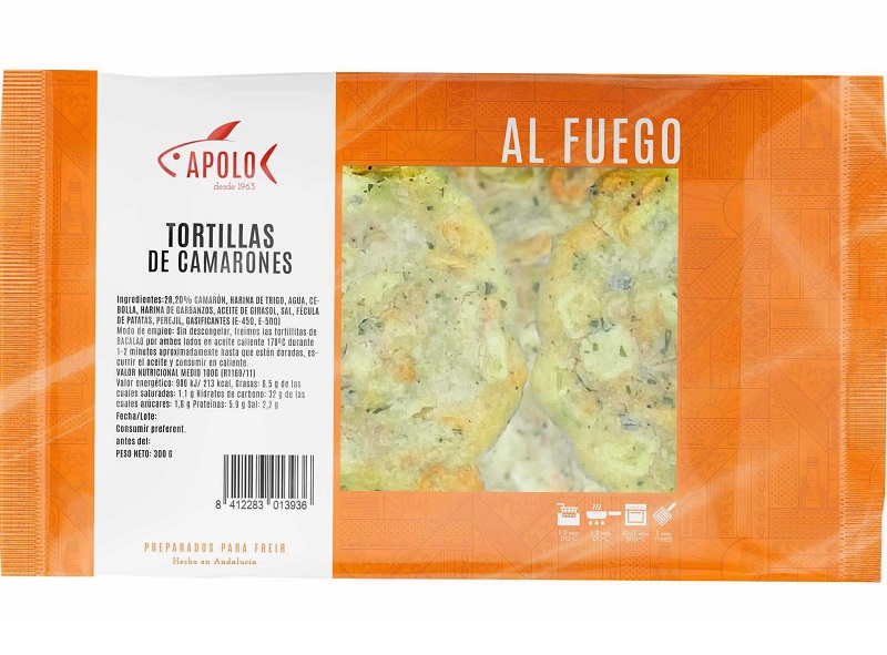 Mariscos Apolo Tortillitas De Camarones Shrimp Tortillitas 300g 10pce