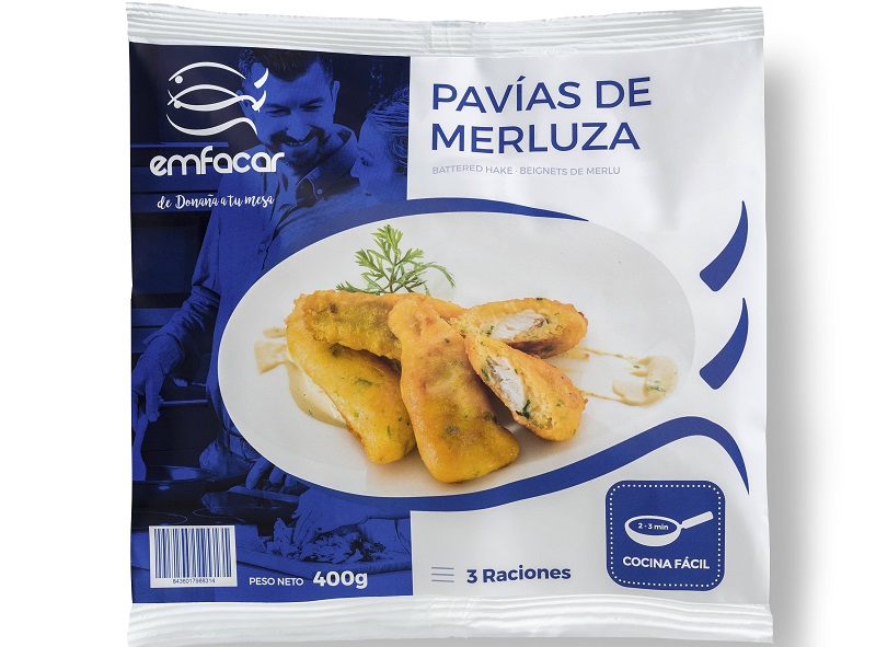 Emfacar Pavias De Merluza Battered Hake 410g 5-8pcs