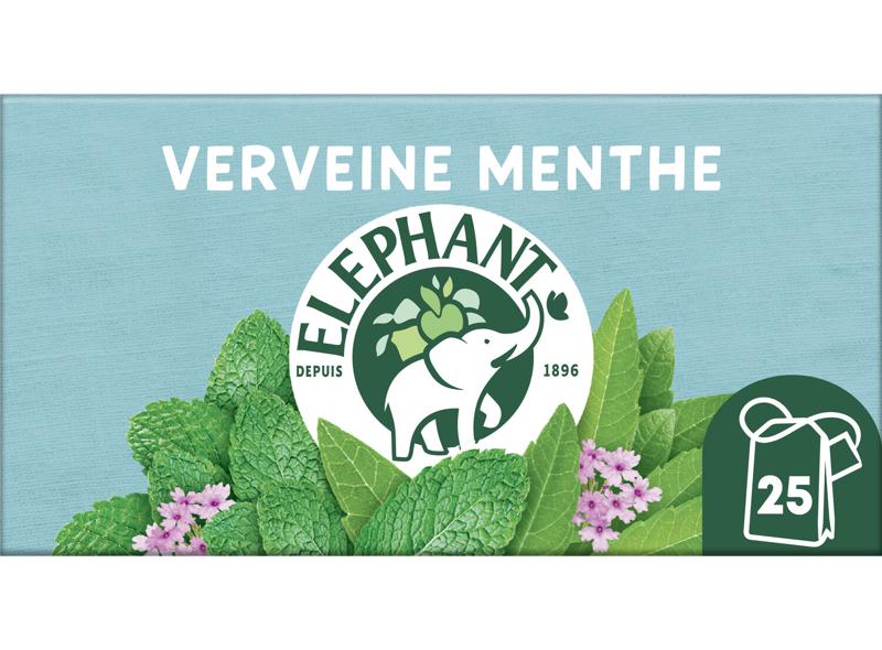 Eléphant Infusion verveine-menthe 25 sachets