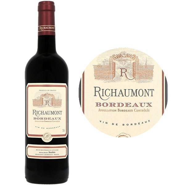 Richaumont Cabernet Sauvignon Bordeaux Red Wine 2022 Bouteille 75cl