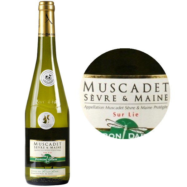 Poiron Dabin Melon De Bourgogne Muscadet S&egrave;vre et Maine Sur Lie Cuv&eacute;e Veilles Vignes White Wine 2021-2023 