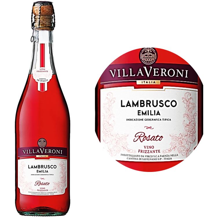 Villa Veroni Lambrusco Rosé Sparkling Italy