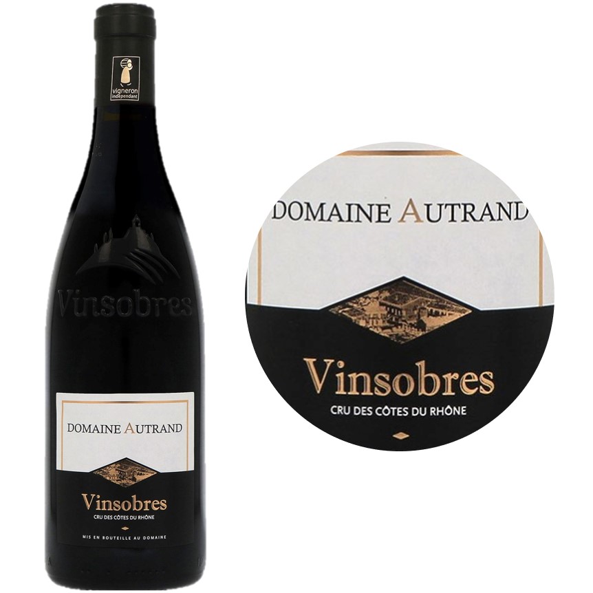 Domaine Autrand Grenache Vinsobres Cru des C&ocirc;tes du Rh&ocirc;ne Red Wine 2020-2022 Bouteille 75cl