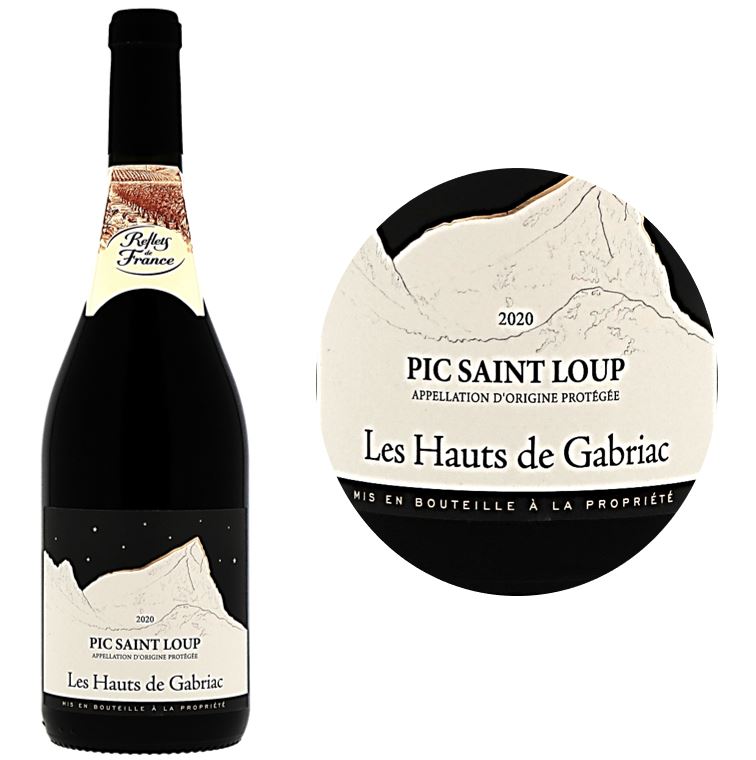 Les Hauts de Gabriac Pic Saint-Loup AOC rouge 2021-2022 Bouteille 75cl