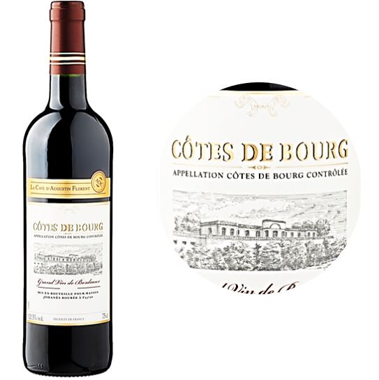 S&eacute;lection A. Florent Malbec C&ocirc;tes de Bourg Red Wine 2019-2021 Bouteille 75cl