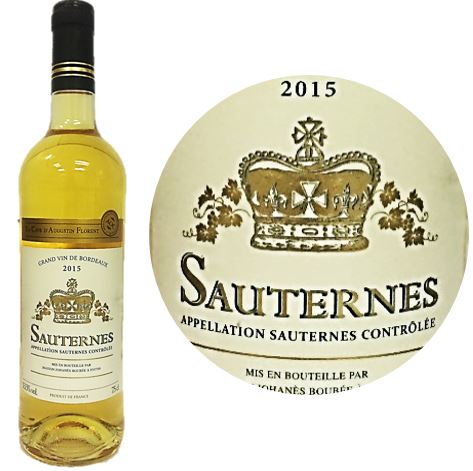 S&eacute;lection A. Florent S&eacute;millon Sauternes Sweet White Wine 2018-2019-2020-2022 Bouteille 75cl