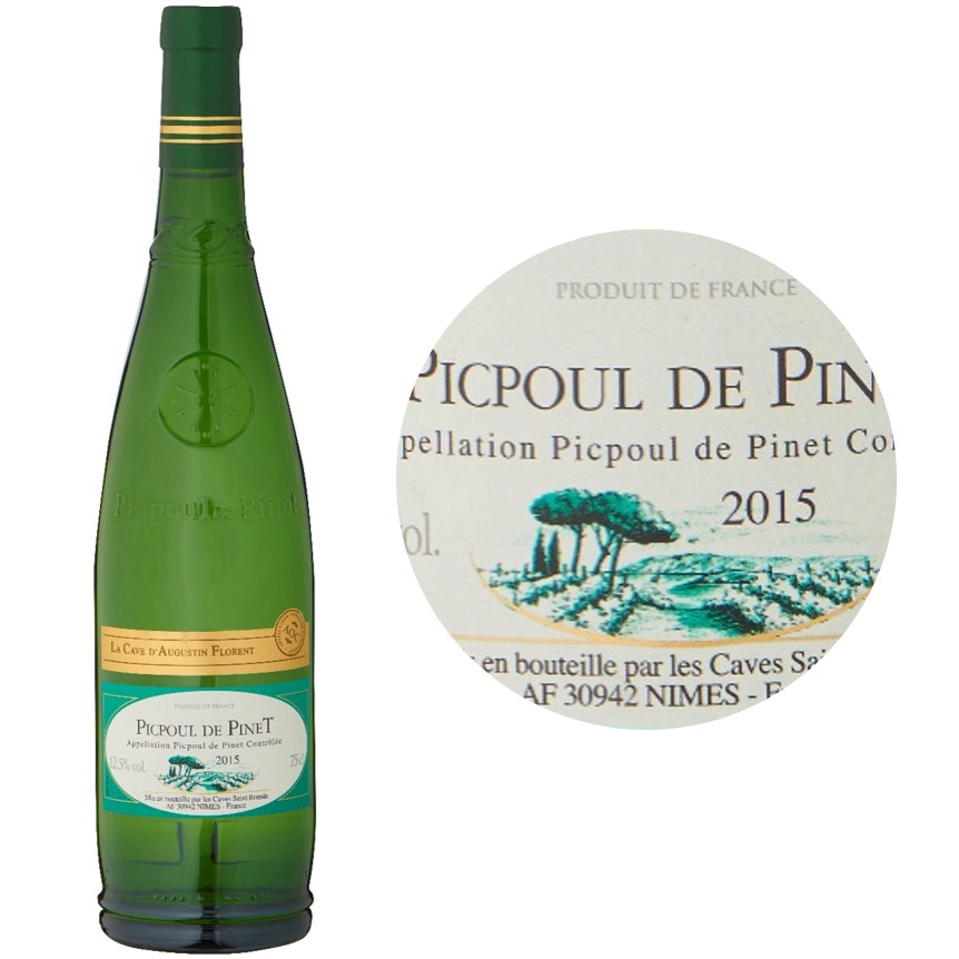 Sélection A. Florent Picpoul de Pinet blanc 2023 Bouteille 75cl