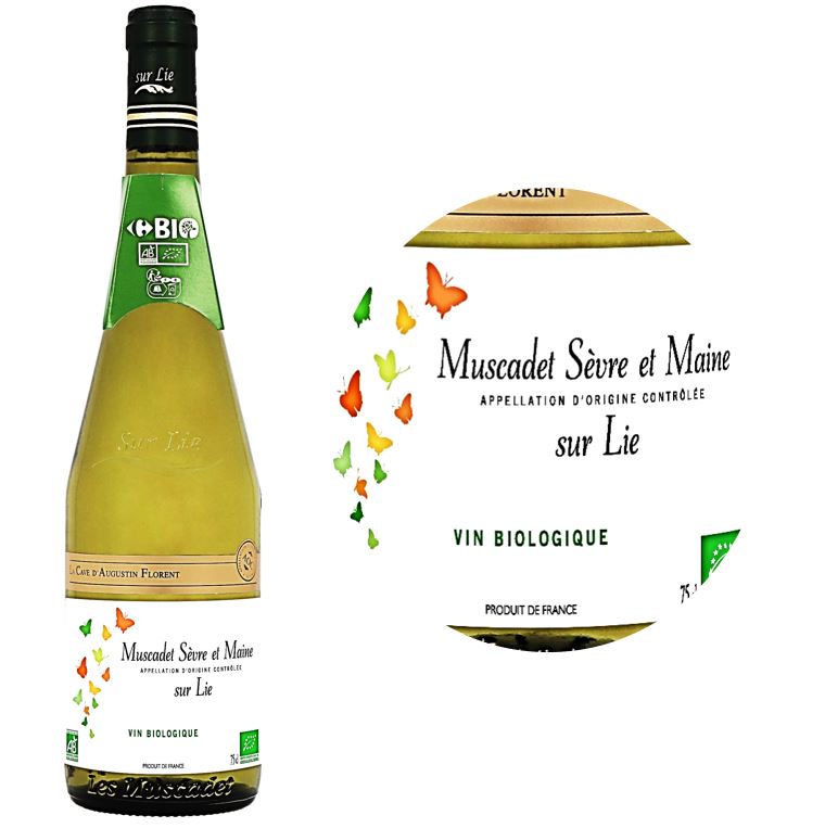 Cave A. Florent Muscadet Sèvre et Maine sur Lie blanc BIO 2022 Bouteille 75cl