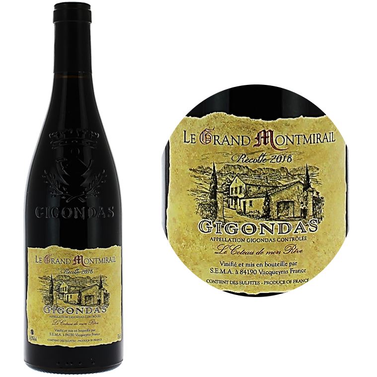 Le Grand Montmirail Grenache Gigondas Red Wine 2022 Bouteille 75cl