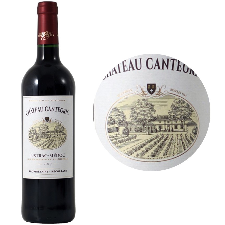 Ch. Cantegric Listrac-M&eacute;doc Red Wine 2018 Bouteille 75cl