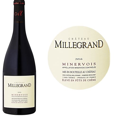 Ch. Millegrand Syrah Minervois Red Wine 2020-2022 Bouteille 75cl