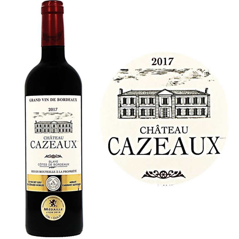 Ch. Cazeaux Blaye Côtes de Bordeaux rouge 2021 75cl